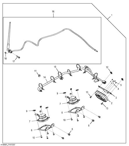 cat skid steer radio antenna|cat antenna accessories.